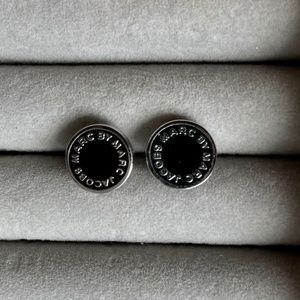 Marc by Marc Jacobs Black Medallion Studs